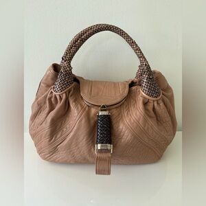 FENDI Vintage Soft Leather Spy Bag Handbag